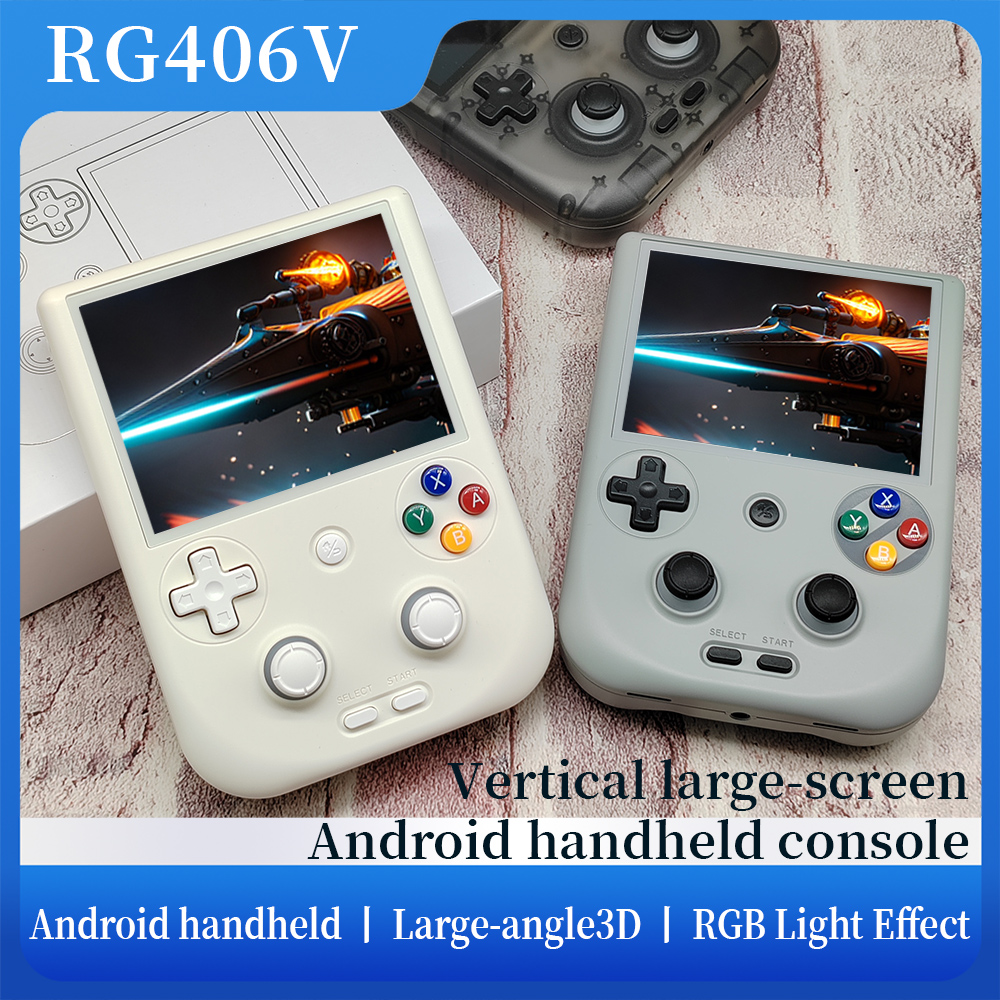 RG 406v ハンドヘルドゲームコンソール 4 "IPS タッチスクリーン Android13 5500mAh バッテリー RG406V レトロビデオゲームサポート 1080p WiFi