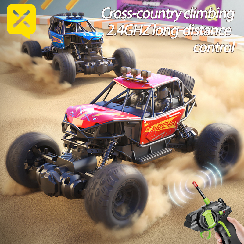 KAVOWORLD 2.4GHz RC カー オフロード モンスター トラック、ロングストローク ショックアブソーバー付き 4WD/6WD リモート コントロール クライミングカー、ビッグフット タイヤ、大人のボーイフレンドへのギフト用全地形 RC 車両おもちゃ、マルチプレイヤー ラック