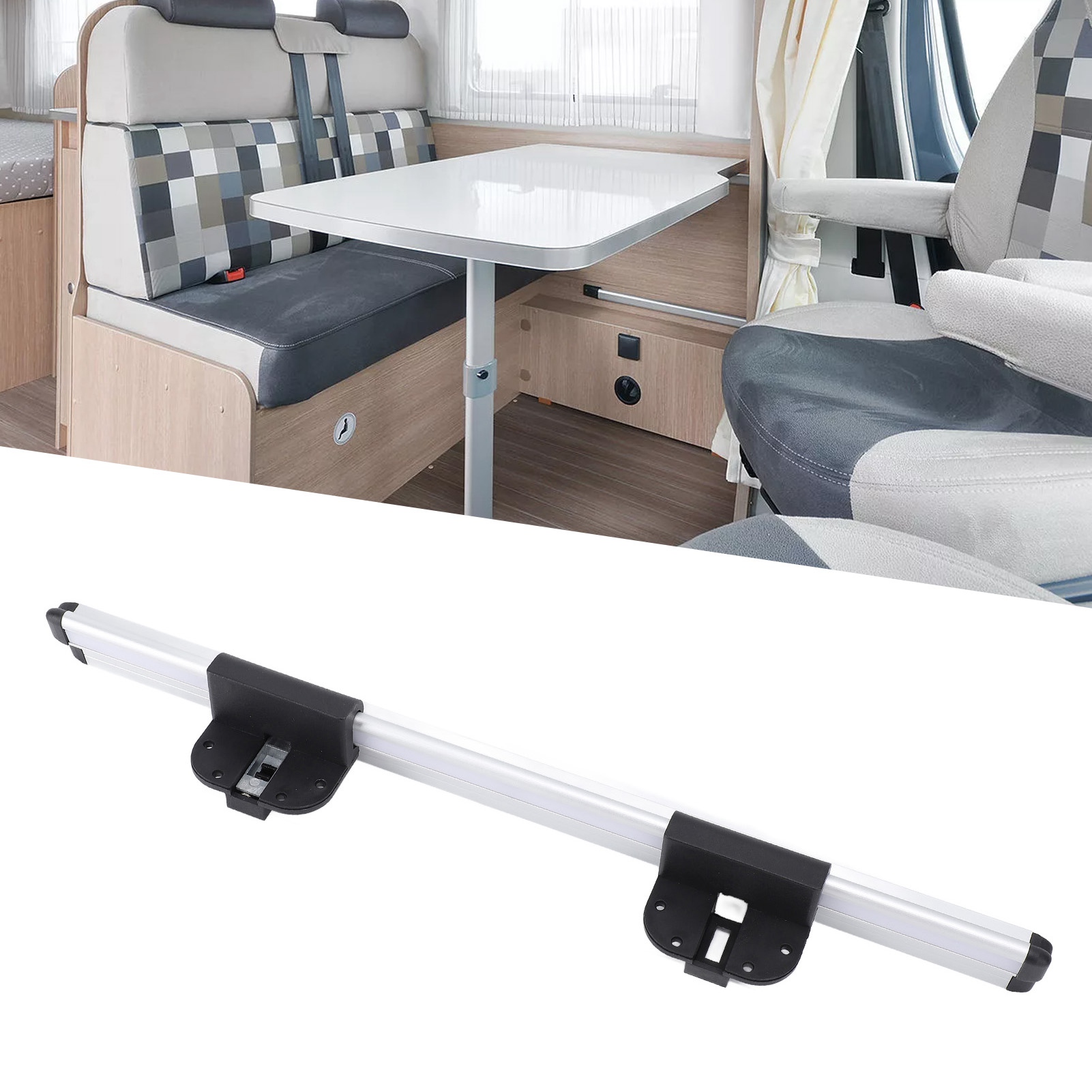 20 インチ RV テーブルレールアルミ合金陽極酸化強力なサポートテーブルガイドレールキャンプ車キャンピングカートレーラー用