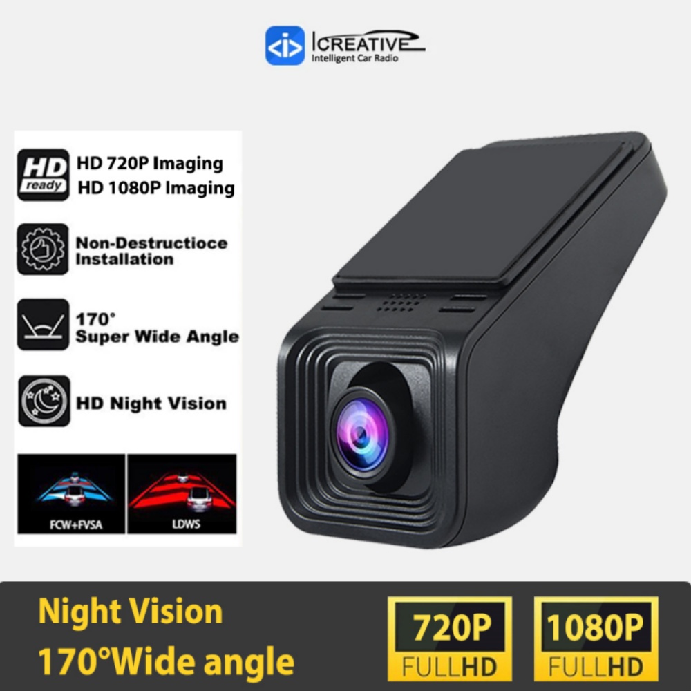 車 DVR カメラレコーダー USB ダッシュカム 車 DVD Android プレーヤー ADAS 衝突防止 720P または 1080P ナイトバージョンカーアクセサリー