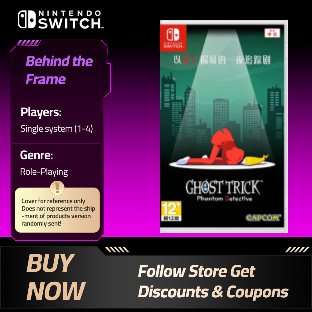 Ghost Trick: Phantom Detective - Nintendo Switch ゲーム カードゲーム カートリッジ 物理カード サポート TV テーブルトップ ハンドヘルド モード