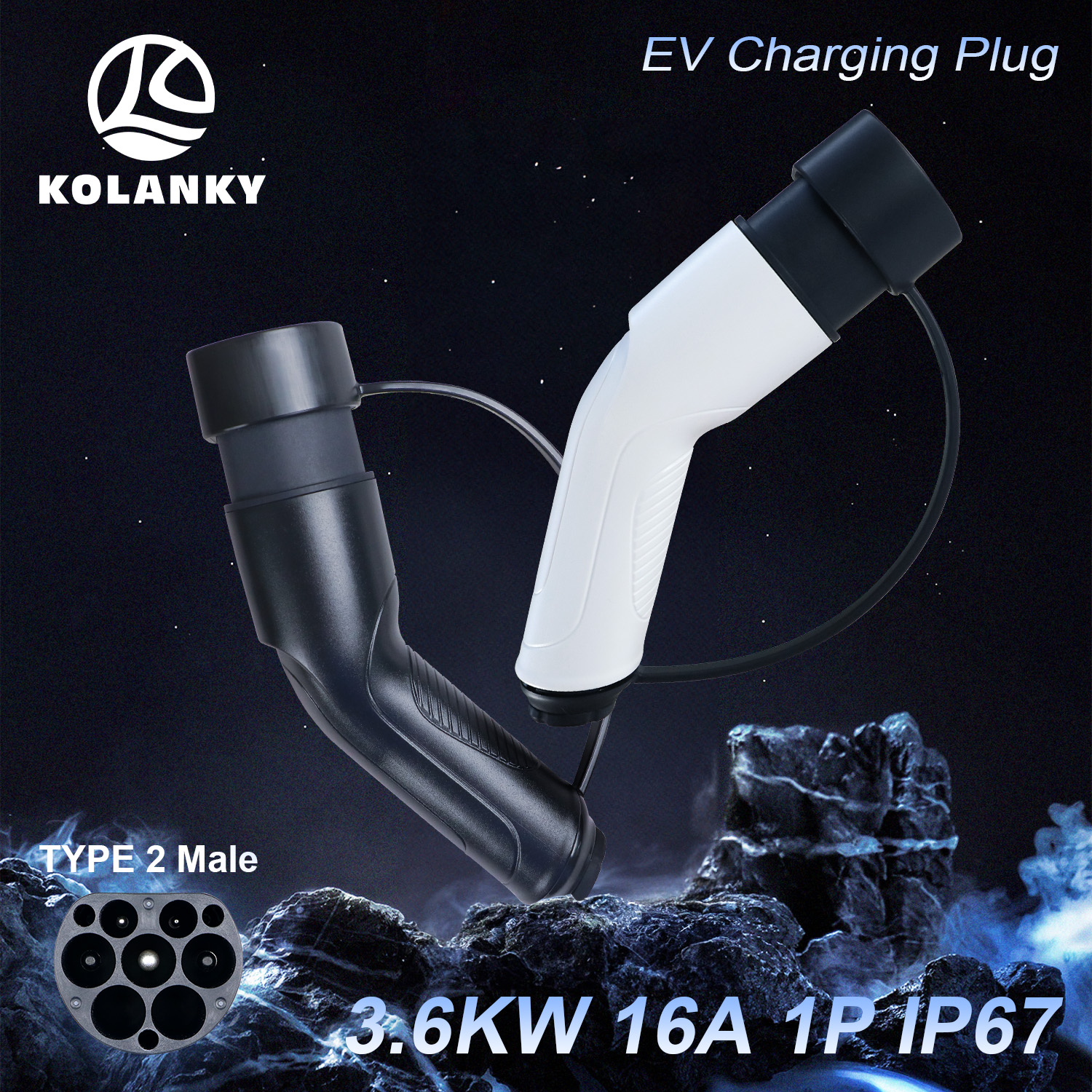 Goodcell ポータブル EV 充電器オスプラグ 16A/32A 3.6/7.2/11/22KW コネクタ充電電気自動車ハイブリッド車