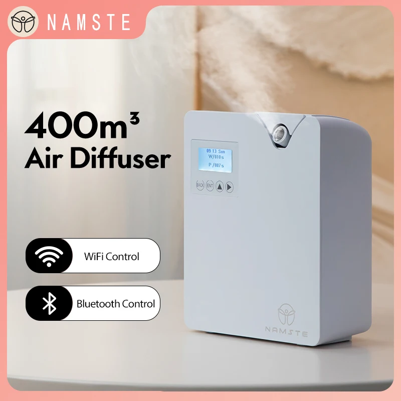 NAMSTE 香り空気機ホームエッセンシャルオイルディフューザースマートテクノロジー Bluetooth WiFi アロマセラピー芳香剤噴霧器
