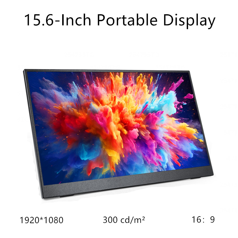 15.6 インチ ポータブル モニター FHD 1080P USB Type-C HDMI ミニ ディスプレイ ラップトップ用外部セカンド スクリーン