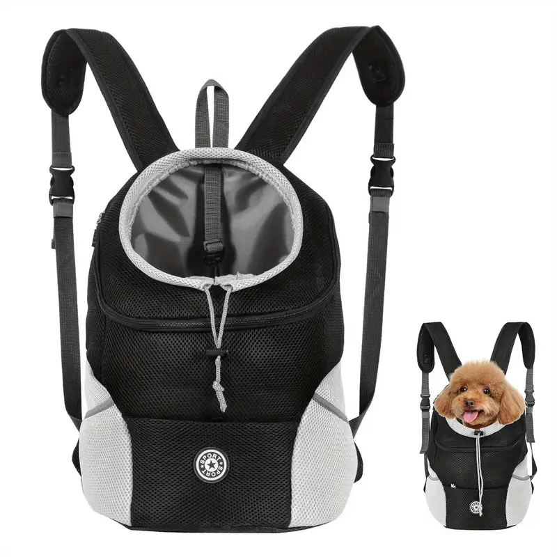 新しい犬ペットバックパック快適なキャリア旅行ハイキングバッグフロントパック通気性調節可能なストラップ小中犬猫用