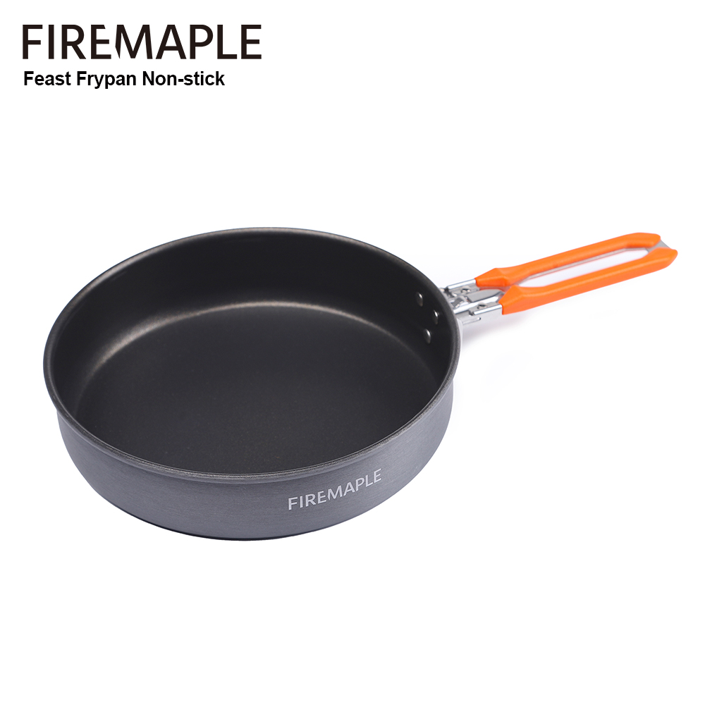 ファイアメープルフィーストノンスティックキャンプフライパンアウトドアハイキングスキレット軽量スティックフリー調理器具 0.9L 262 グラム