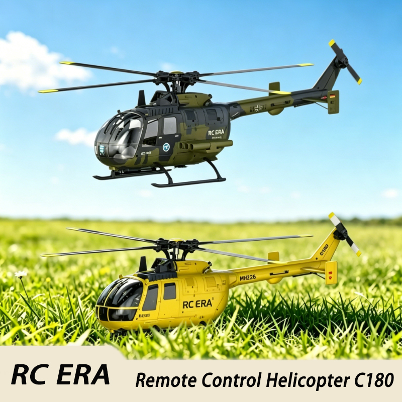 Rcera Rc Helicopter Bo105 C180 6 Channel Single Rotor No Aileron Stunt Intelligent Positioning Scale Rc Model For Adult Hobby