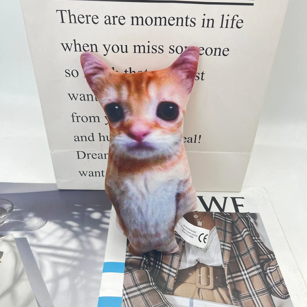 21 センチメートルかわいい El Gato 猫ぬいぐるみ wowwow 猫人形ぬいぐるみシミュレーションぬいぐるみ誕生日ホリデーギフト子供グッズおもちゃ