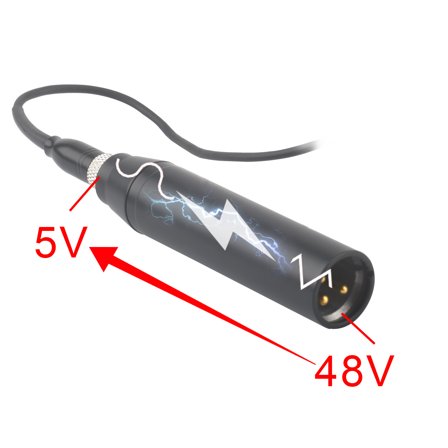 48 V に 5 V XLR オスコネクタ 3 4 ピン 3.5 ミリメートルマイクアダプタミニ金属プラグラベリアヘッドセット楽器マイク P2
