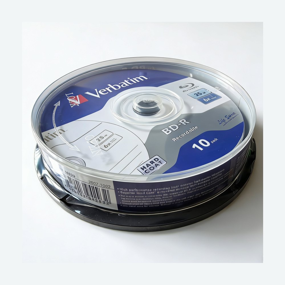 Verbatim BD-R 25GB 6X 記録可能ブルーレイディスク BDR ブランクブルーレイディスク 10 ピース/ロット