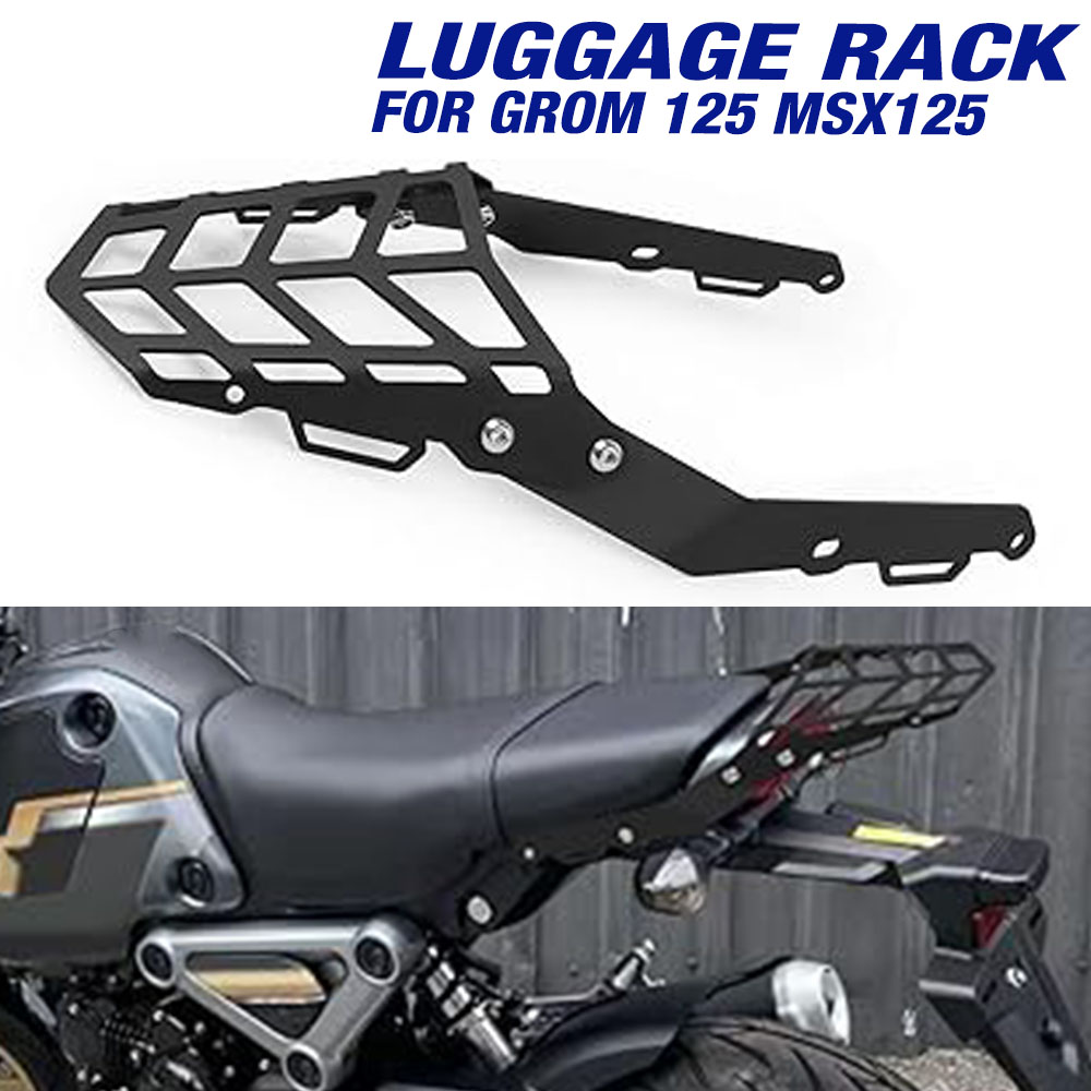ホンダ GROM MSX125 MSX 125 2021-2024 オートバイリア取り外し可能な荷物ラックパッドキャリアケースサポートホルダーカーゴブラケット
