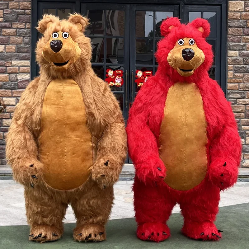 漫画クマインフレータブルマスコット衣装大型人形ウォーキングカーニバルファンシーパーティースーツハロウィンパフォーマンスプロモーション服