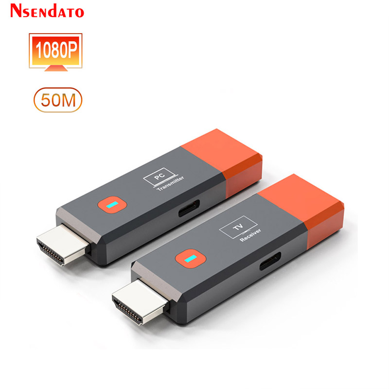 HDMI ワイヤレストランスミッターとレシーバー 1080P 50 メートル HDMI ワイヤレスビデオテレビスティックディスプレイエクステンダーカメララップトップ PC からテレビ