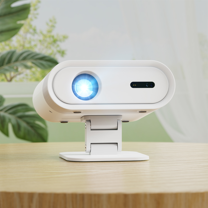 C26A ポータブル ホーム シアター システム プロジェクター Android HIFI ステレオ内蔵スピーカー - 4K サポート オート フォーカス USB/認定