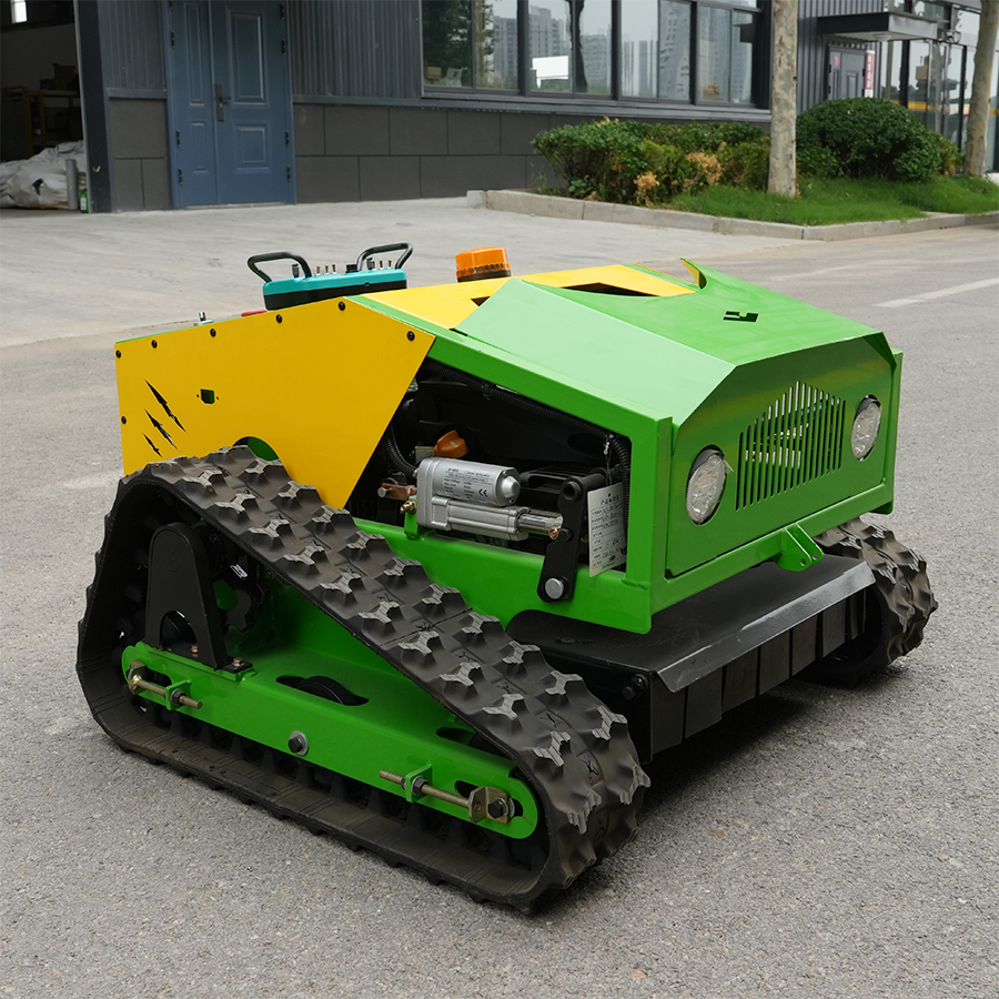 リモコン追跡芝刈り機全地形 RC 草カッター斜面フレイル芝刈り機農場果樹園庭 CE 認定
