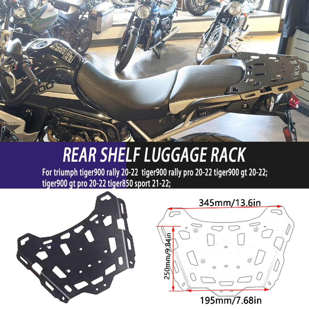 オートバイアクセサリーリアラック荷物棚ブラケットテールボックスサポートトライアンフタイガー 900 ラリープロ GT プロタイガー 850 スポーツ