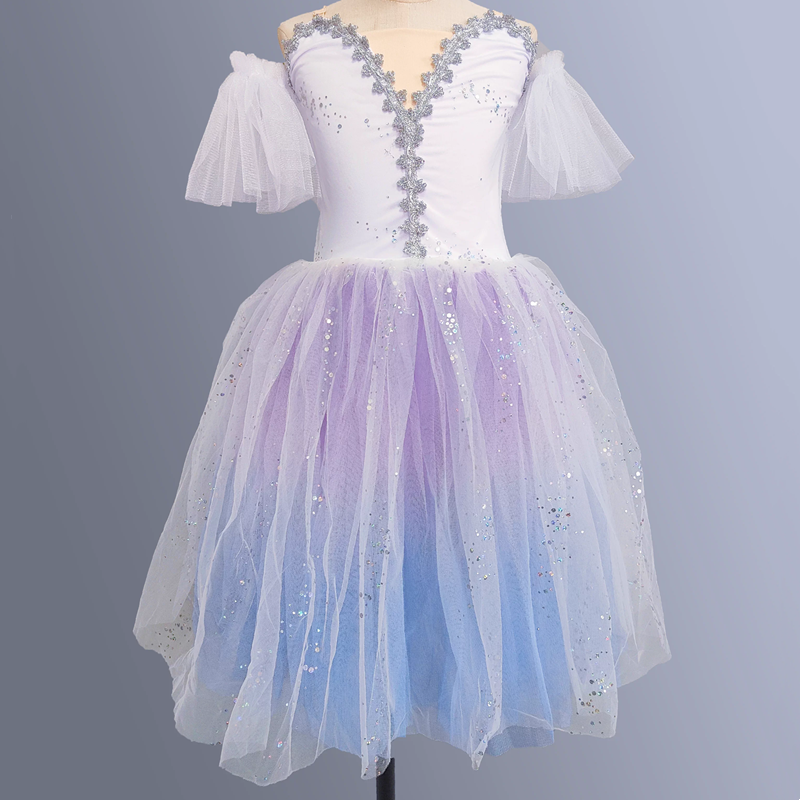 バレエレオタードドレス子供服パーティー Vestido バレエ衣装ステージ子供ドレスチュチュダンス衣装女の子バレリン夏