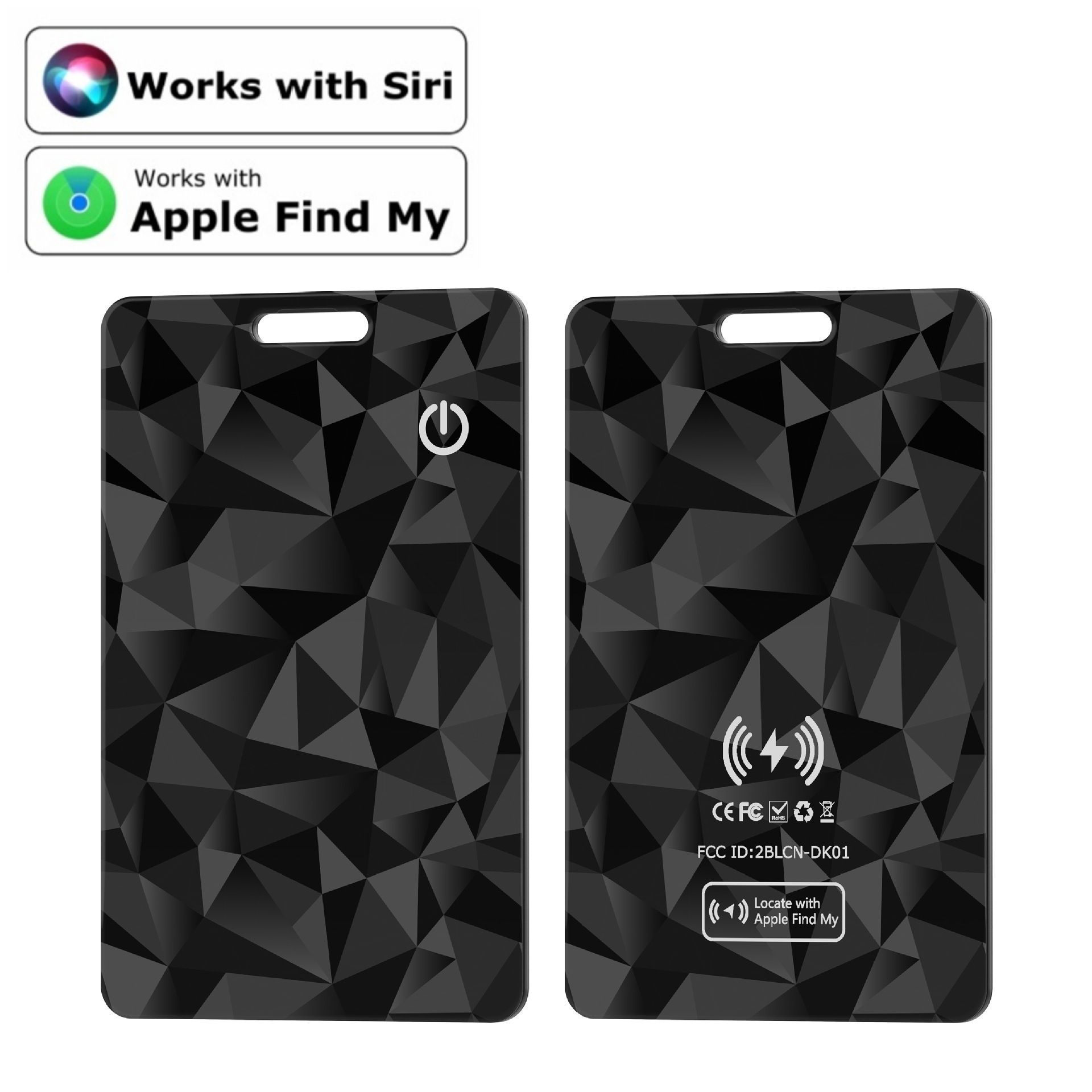 CD 1.8mm 薄さ (iOS のみ) Bluetooth ウォレット トラッカー カード ワイヤレス充電 Apple Find My IP68 防水アイテム トラッカーで動作