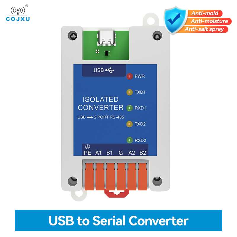 2 シリアル ポート コンバータ USB から RS-485 シリアル ポート USB-C インターフェイス COJXU E810-U21CS 高保護 3M レート工業グレード