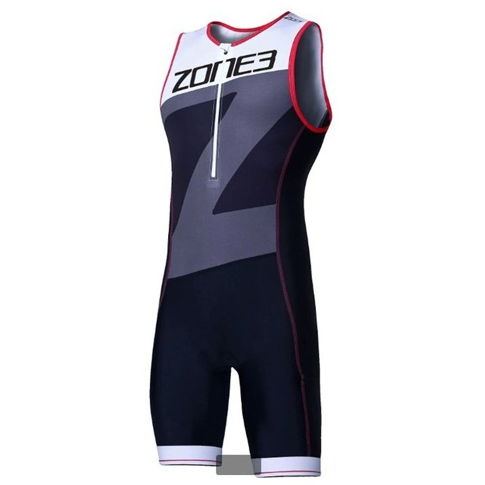 Zone3 男性サイクリングジャンプスーツトライスーツ水泳ランニングノースリーブスキンスーツ Ropa Ciclismo Hombre トライアスロンエアロレーシングスーツジャンプスーツ