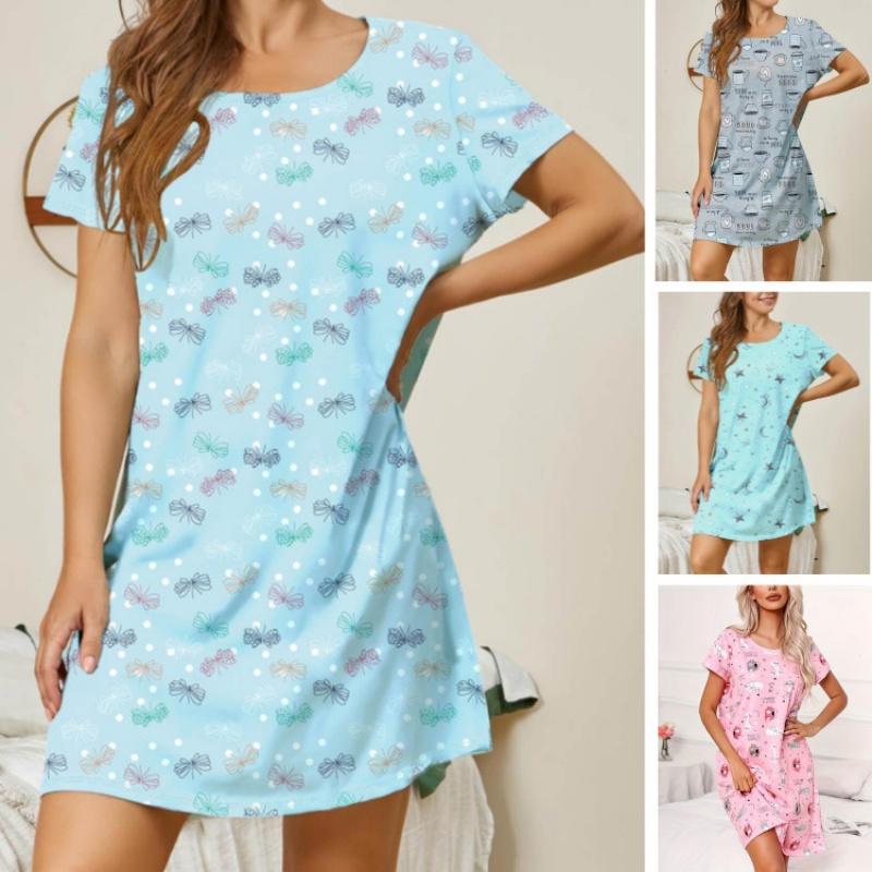 ネグリジェスリープドレスホーム服女性の夏の薄いスタイルルーズシミュレーションシルクストラップベストスカートパジャマ