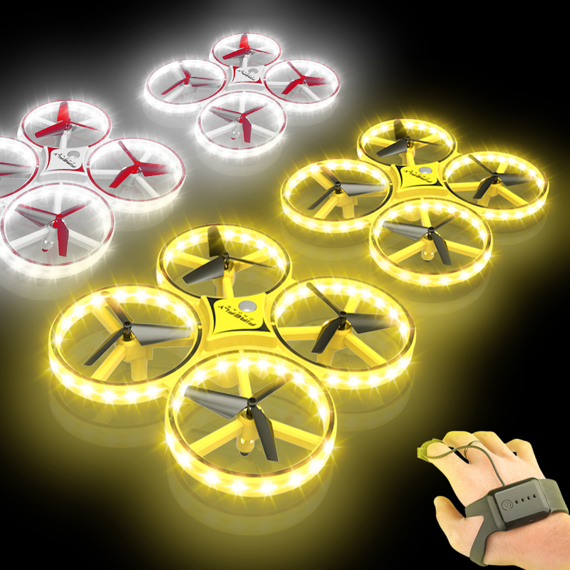 フライングウォッチジェスチャーヘリコプター UFO RC ドローンハンド赤外線 flayaball 電子 Quadcopter インタラクティブ誘導 dron 子供のおもちゃ
