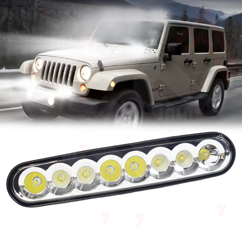 JALN7 LED ライトバー 6.5 インチ車の作業ライトオフロードトラクターファームフラッドスポットライト 4x4 SUV ATV ボートトラック掘削機 80 ワット 12 V 24 V