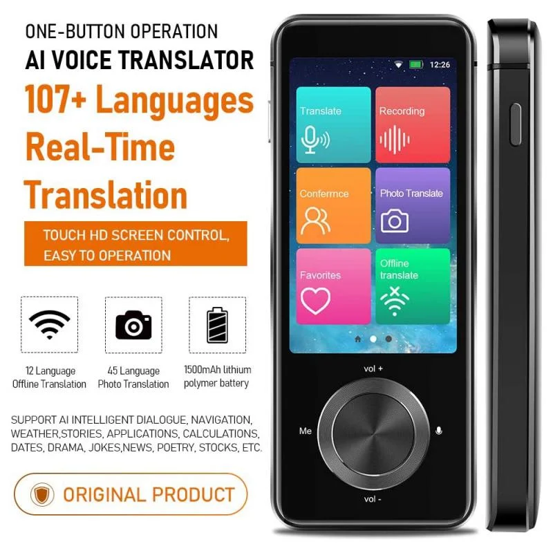 M9 言語翻訳デバイス 107 各国語インテリジェント翻訳デバイス リアルタイム音声、録音、テキスト翻訳デバイス