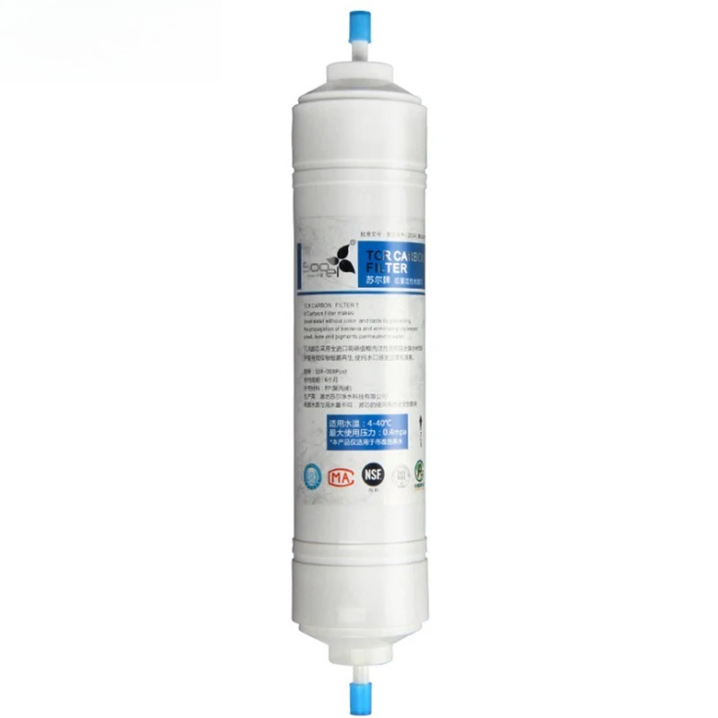 SOOEL T33 クイックコネクトインラインココナッツカーボンポスト水フィルターカートリッジ 2 フィッティング浄水器逆浸透