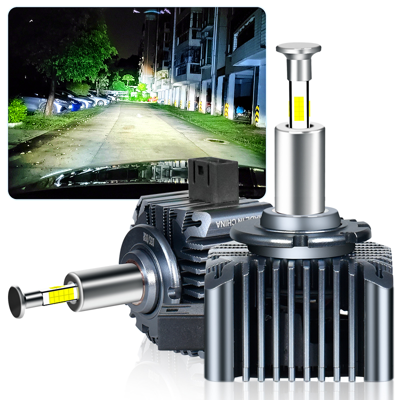 統合銅柱熱伝導性 LED ヘッドライト電球 D1S D2S D3S D4S D5S プレイアンドプレイ車のヘッドランプ照明用
