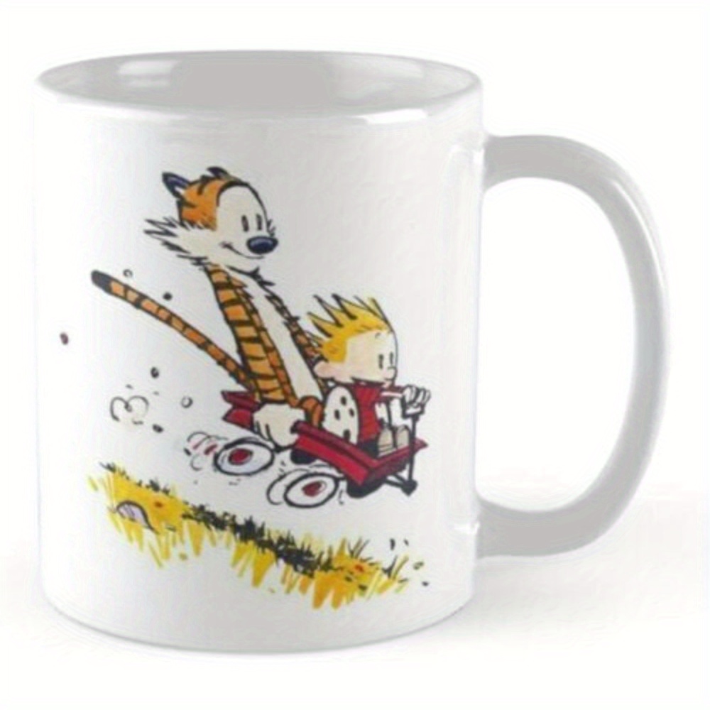 Calvin and Hobbes マグカップ: クラシックなコミックデザイン - ファンやコーヒー愛好家への完璧なギフト、ユニークな収集アイテム