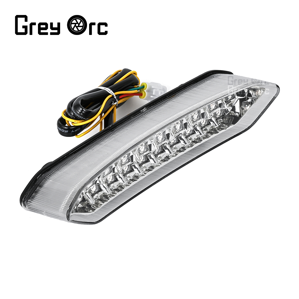 LED オートバイテールライトヤマハ YZF R1 YZF-R1 2002 2003 クロームブレーキウインカー統合ブレーキインジケーター