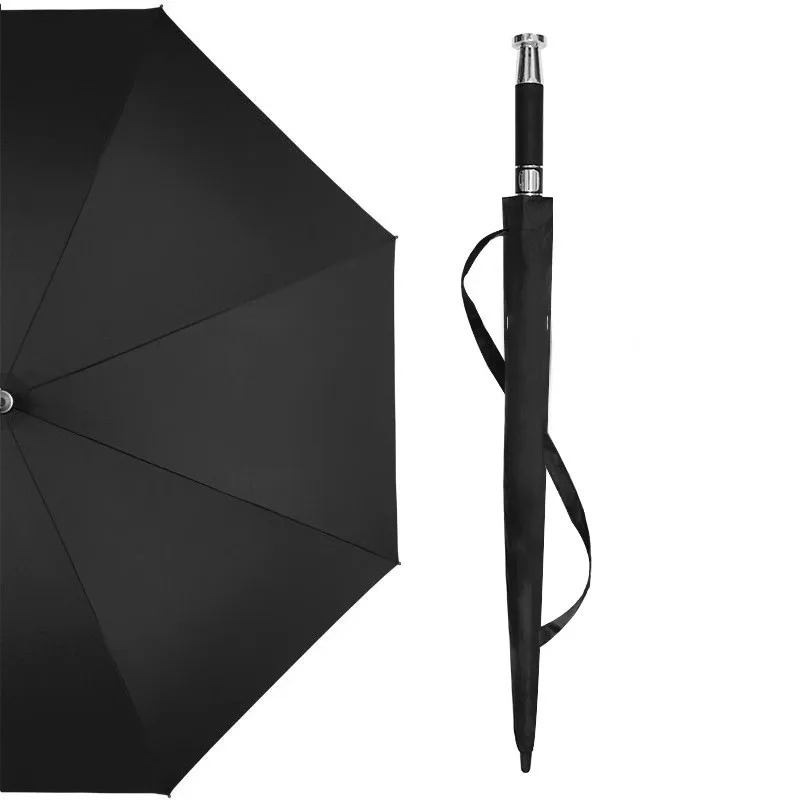 For Mercedes-Benz BMW Land Rover Luxury Cars Fully Automatic Shine Extra Long Handle Straight Golf Advertising Logo Car Umbrella