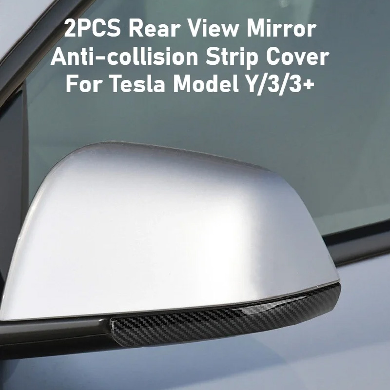 テスラモデル Y ジュニパー 2025 モデル 3 ハイランド 2024 ABS バックミラー衝突防止ストリップトリムアンチスクラッチステッカーカバー