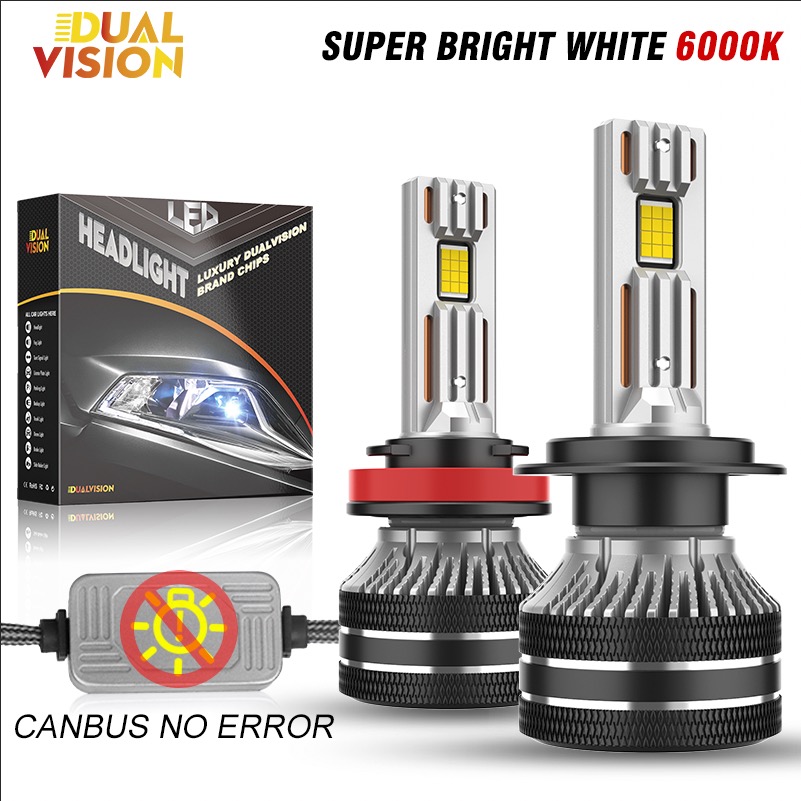 H7 H4 H11 LED ヘッドライト電球 CANBUS 5200 ワットハイパワー H1 H3 H8 H9 HB3 9005 HB4 9006 9012 ダブル銅管フォグランプ 6000K 12V
