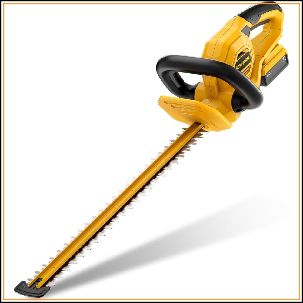 22インチコードレスヘッジトリマー、Dewalt 20V MAXバッテリーと互換性あり、軽量電動低木トリマー、バッテリーと充電器は含まれません