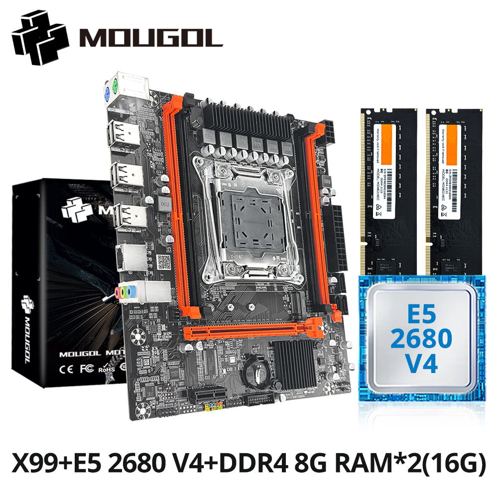 MOUGOL X99 マザーボード キット (インテル Xeon E5 2680 V4 搭載)