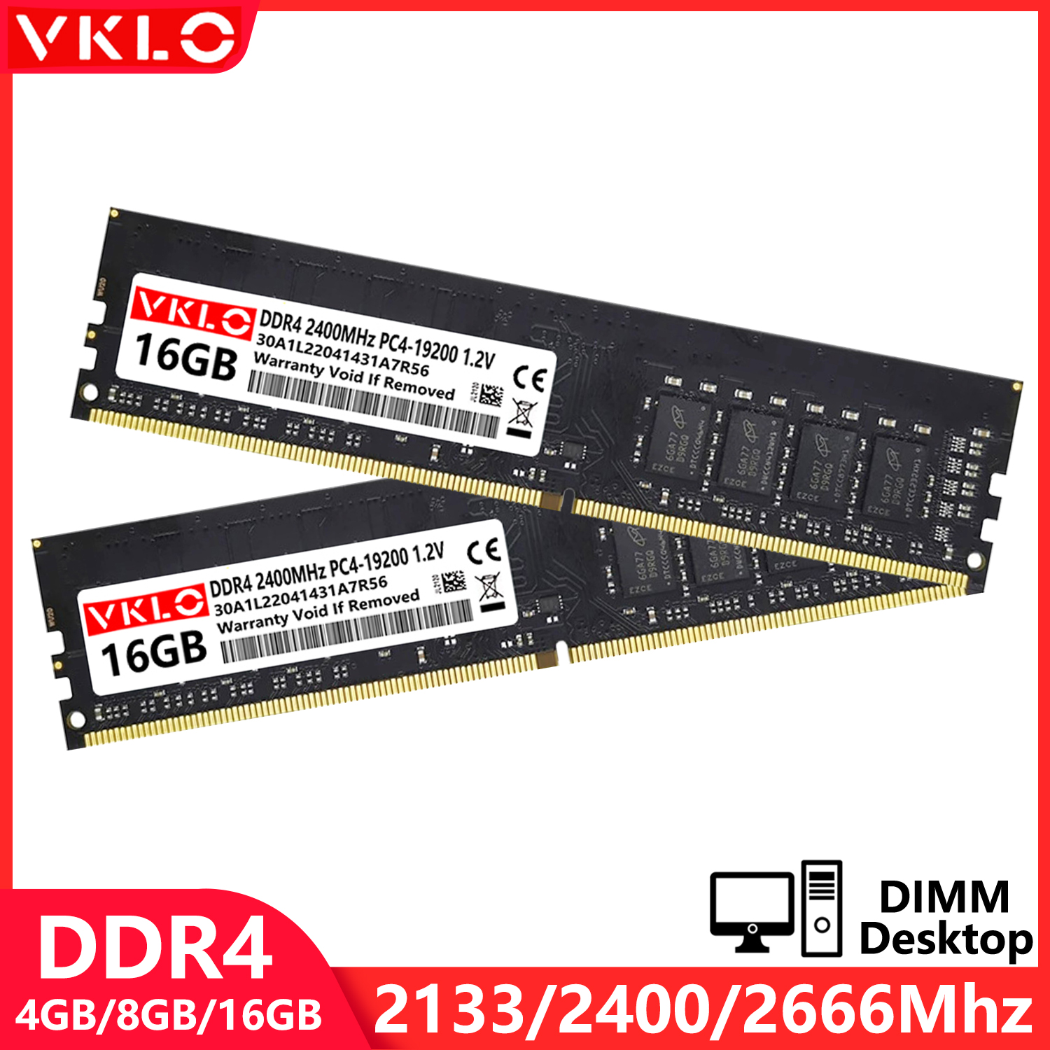 DDR3 DDR4 4GB 8GB 16GB デスクトップ メモリ RAM PC3 8500 10600 12800 1.5V PC4 2133 2400 2666 3200MHz 1.2V 非 ECC DIMM メモリ RAM
