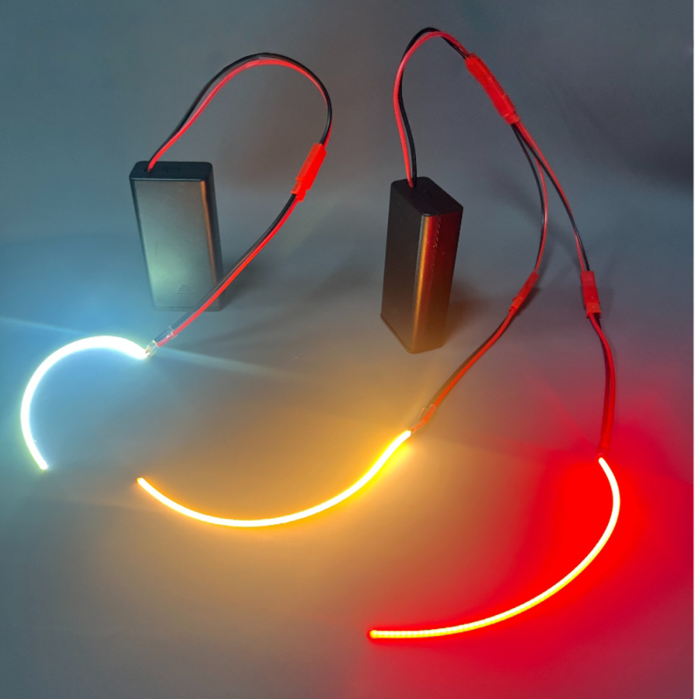 3V 110 ミリメートル 190 ミリメートル 300 ミリメートル LED COB フィラメントフレキシブルバッテリーランプホワイトグリーンアイスブルーピンクレトロエジソン電球部品 LED ダイオード装飾
