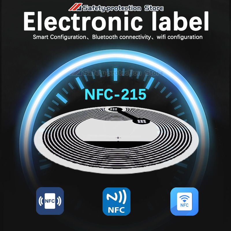 100 個] 215NFC 電子タグ携帯電話 NFC Ntag ラウンドカードゲームカードショートカットコマンド音楽壁 huawei 共有 ios ショートカット