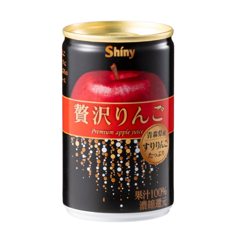 青森県産りんごを使用したつやつやプレミアム果汁りんごジュース 甘い果実味 日本製