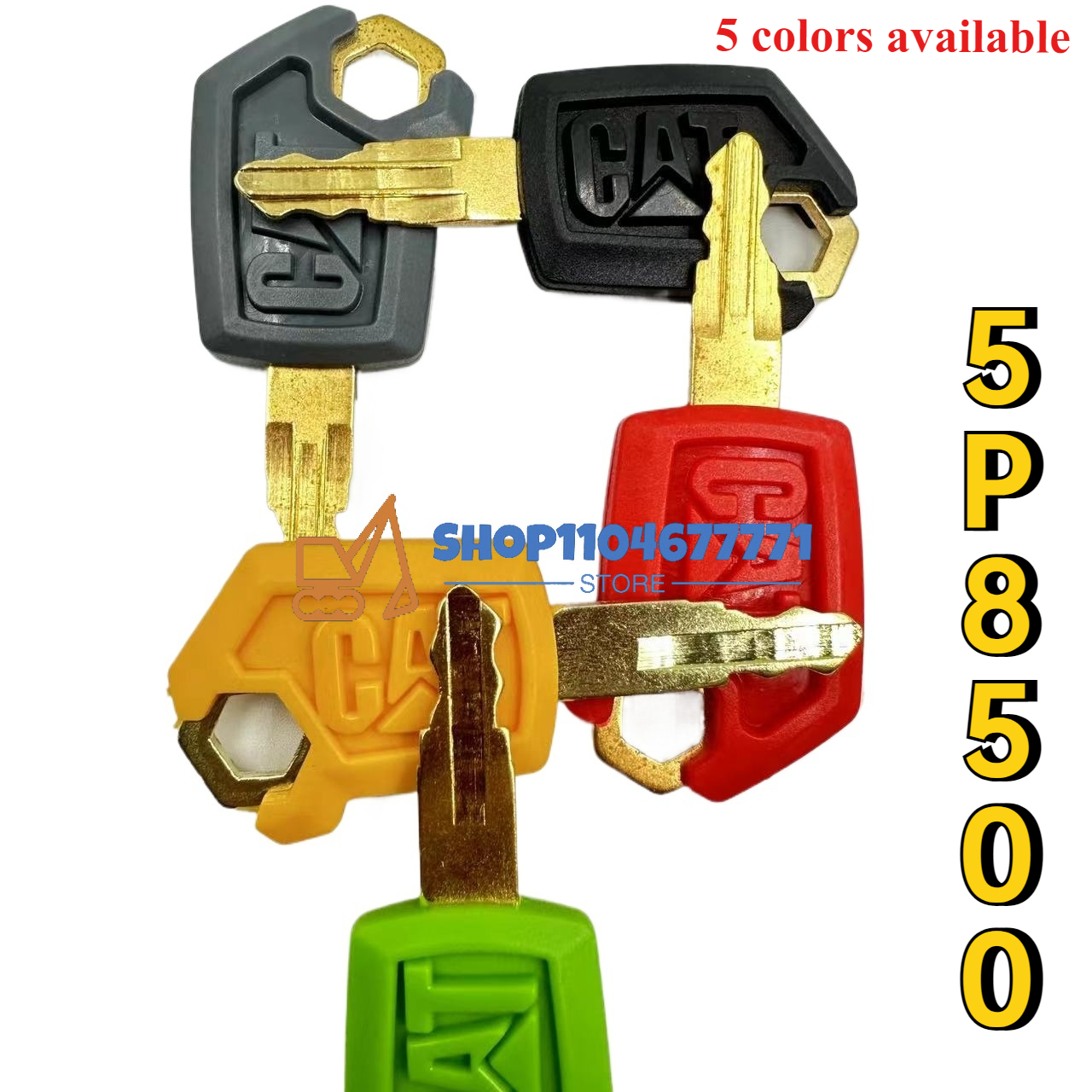 10 個 5P8500 点火スタートとドアロック高品質キーキャタピラー Cate ショベルドーザーローダー用
