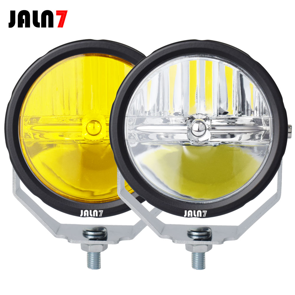 3.5 インチ LED ライトポッド車オートバイ 40 ワット 65000LM スポットライト駆動白黄色フォグランプ IP67 防水