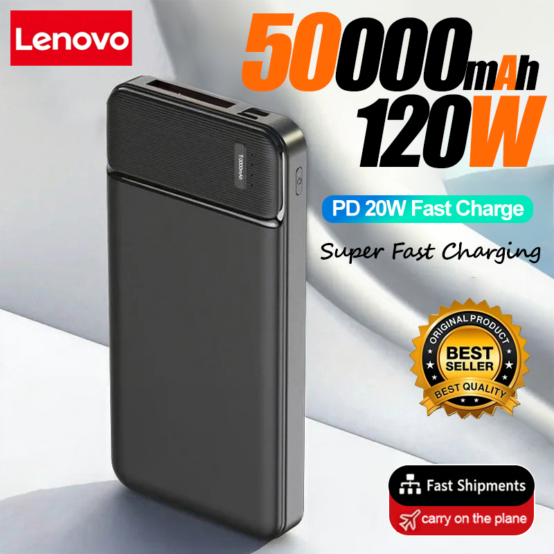 レノボ 120 ワット 50000mah パワーバンク 12 ワットポータブル急速充電器外部バッテリーパワーバンク高容量パワーバンク Iphone サムスン
