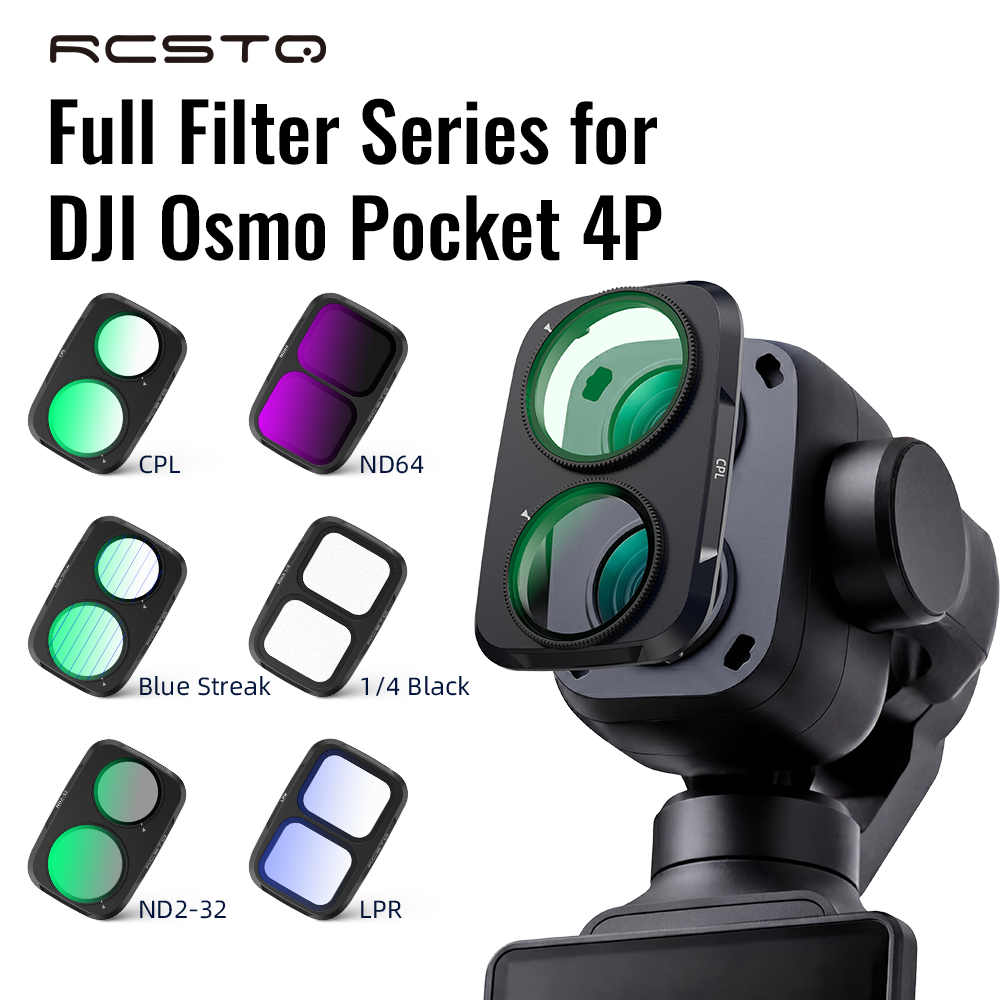 RCSTQ レンズフィルター DJI OSMO Pocket 4 Pro UV CPL ND8 ND16 ND32 ND6 フィルター OSMO 4P アクションカメラフィルターアクセサリー