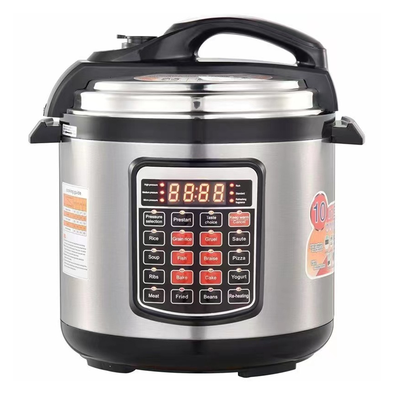 炊飯器 8L 220V 英語ボタン多機能タッチ電気圧力鍋全自動調理鍋キッチン家電