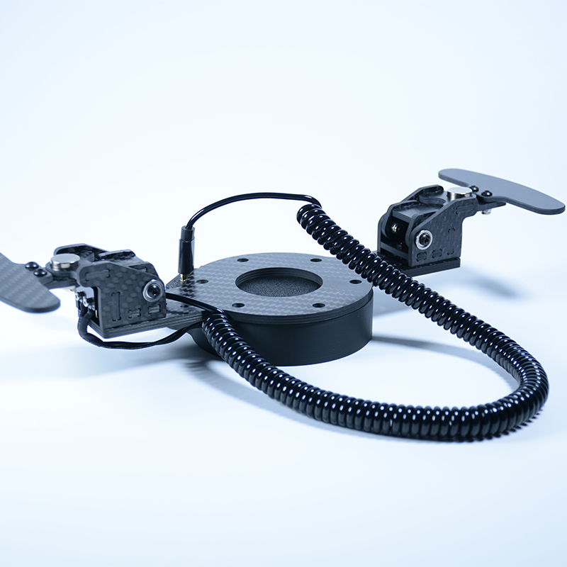SIMDT 磁気パドルシフターモジュール USB カーボンファイバーパドルコントロール Sim レーシングステアリングホイールアクセサリー調節可能な 70 ミリメートル