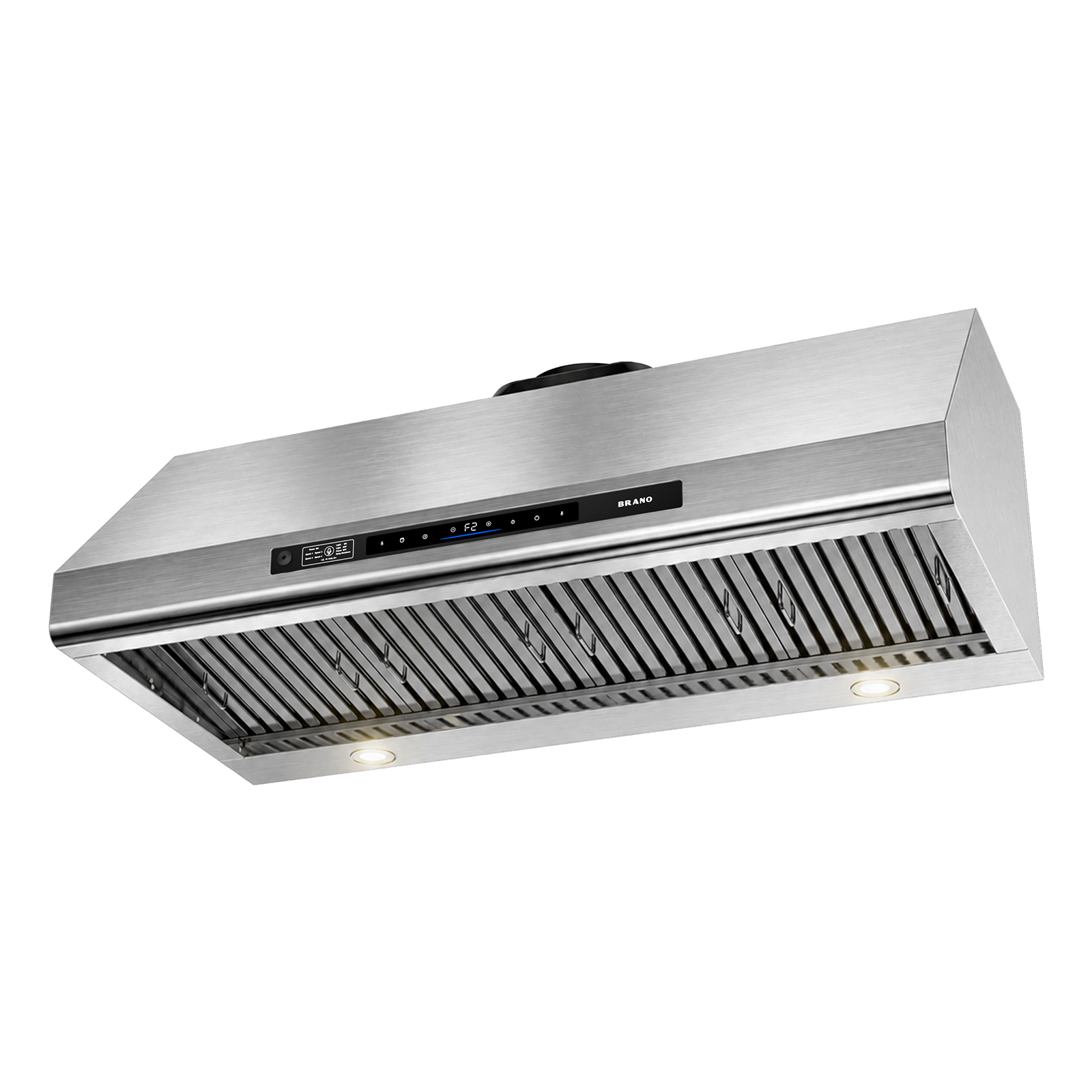 BRANO 48 インチアンダーキャビネットレンジフード – 1400CFM、6 スピード DC モーター、音声