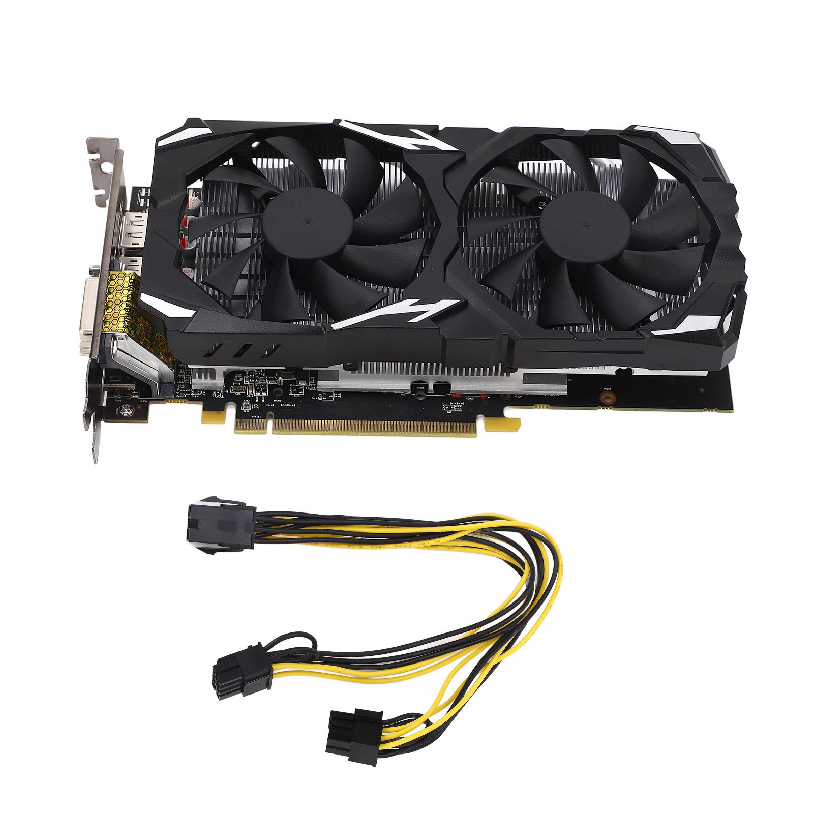 RX 580 グラフィックカード 8GB GDDR5 256bit 8K対応 16 PCI Express 3.0 2冷却ファン ゲーミンググラフィックカード