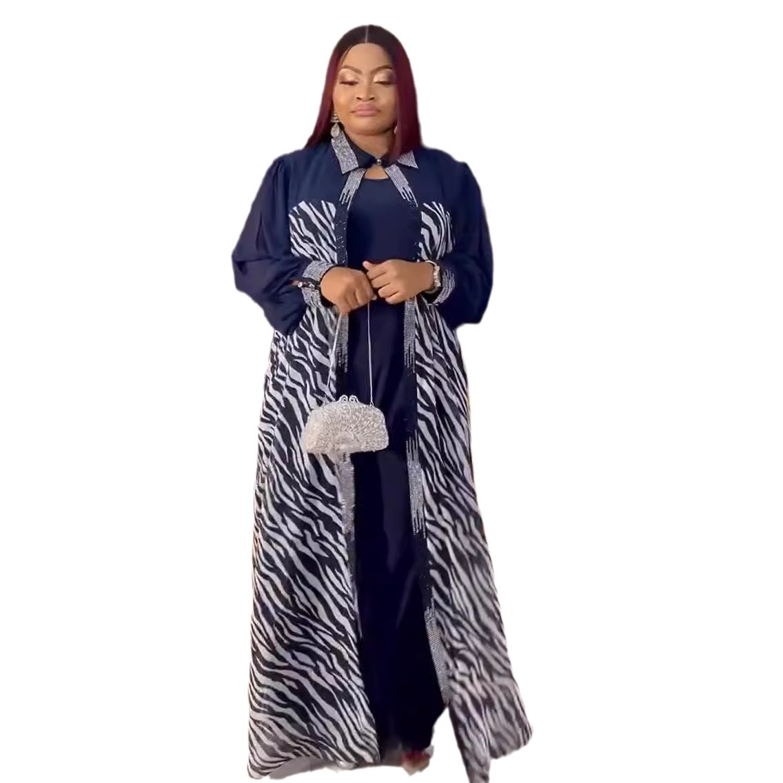 2 個エレガントな夏のアフリカのドレス女性のためのシフォン Boubou ガウンイスラム教徒のファッション結婚式のイブニングパーティードレスアフリカ服